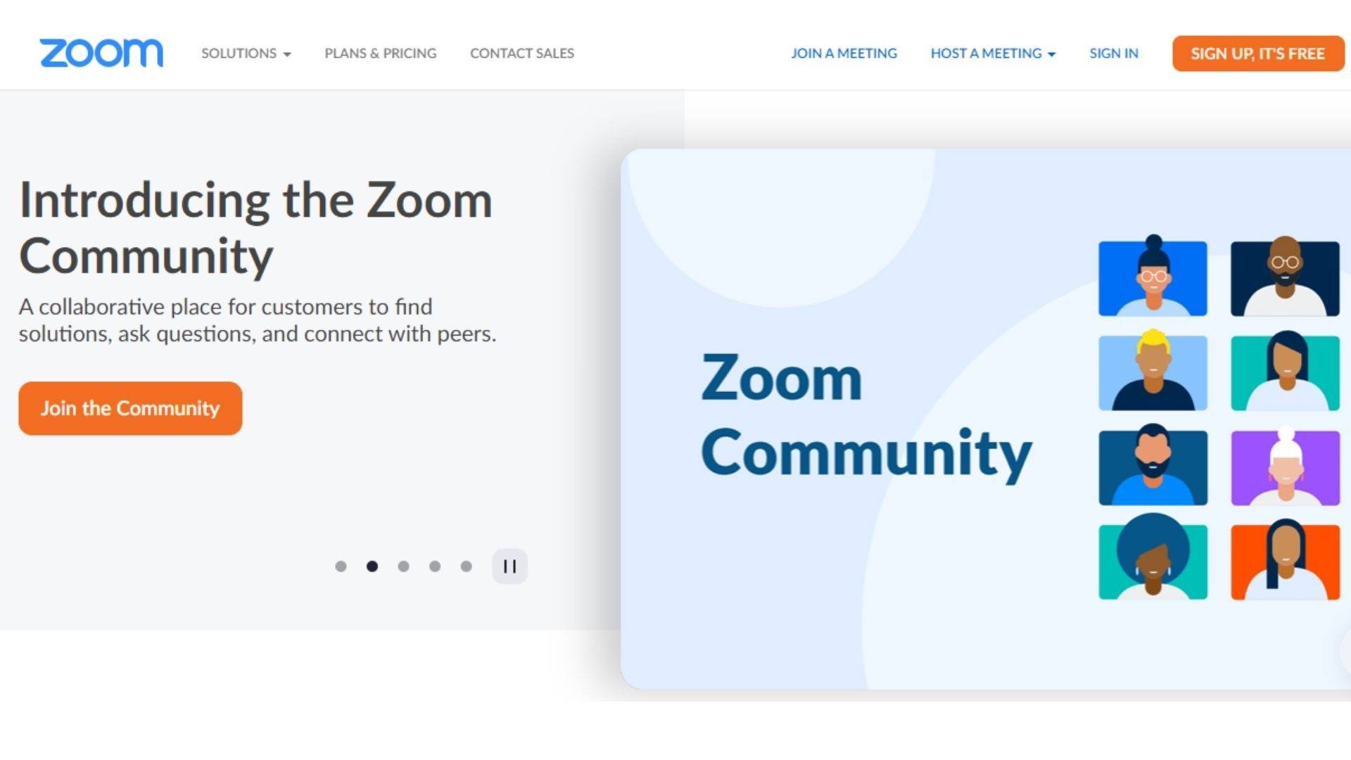 saas landing page best practice example zoom