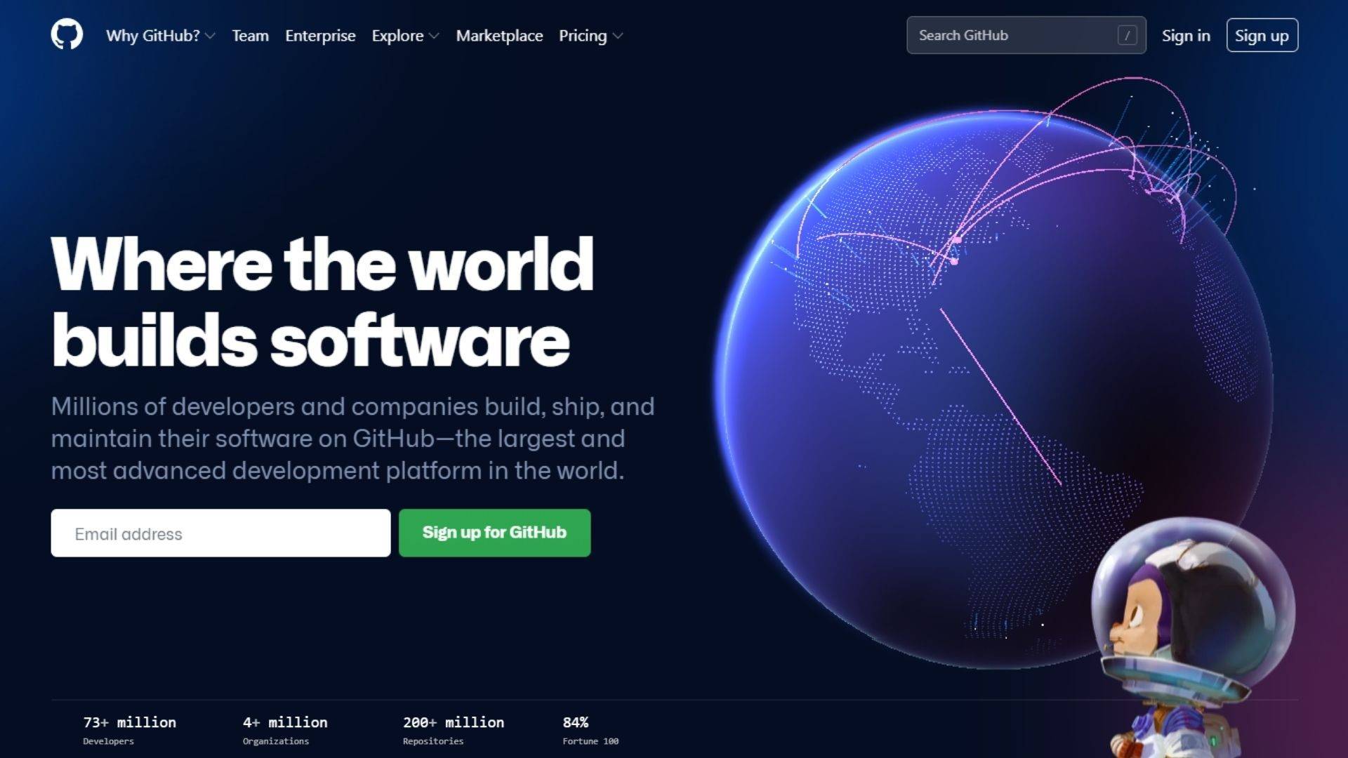 saas landing page github